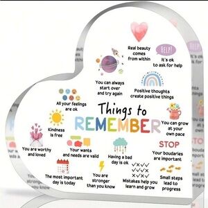 Heart-Shaped Inspirational Plaque